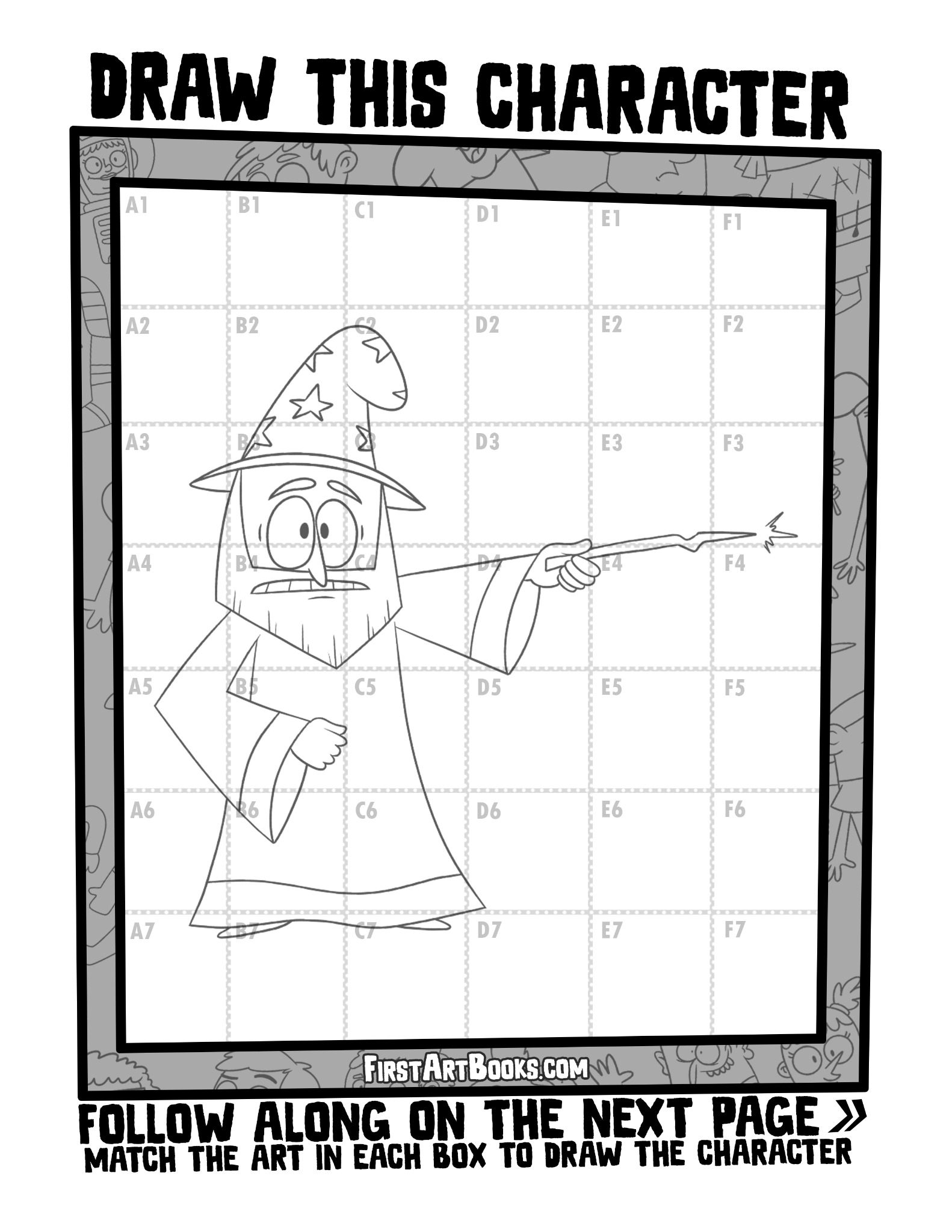 Sample 2 from Draw by Grid: Cartoon People