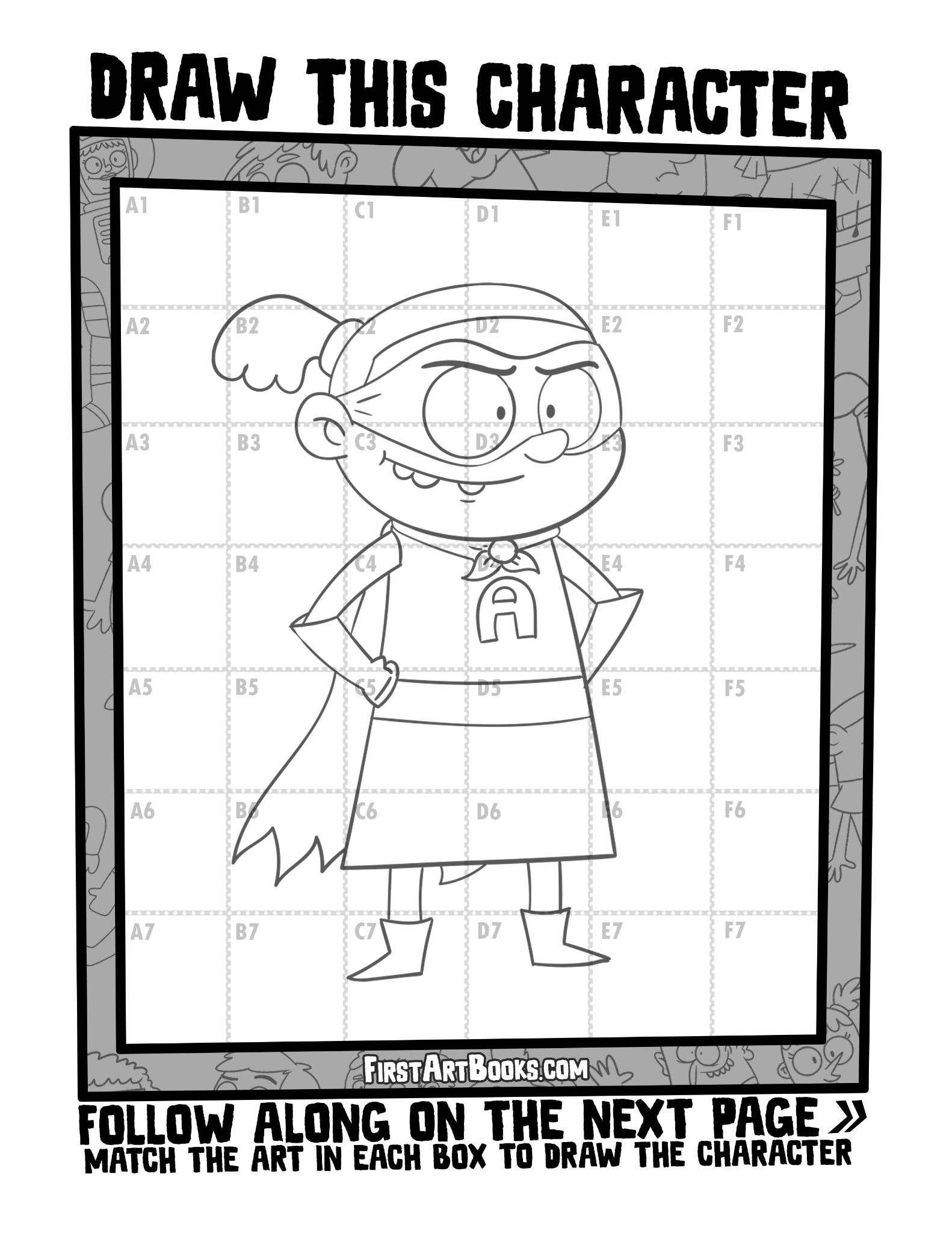 Sample 4 from Draw by Grid: Cartoon People