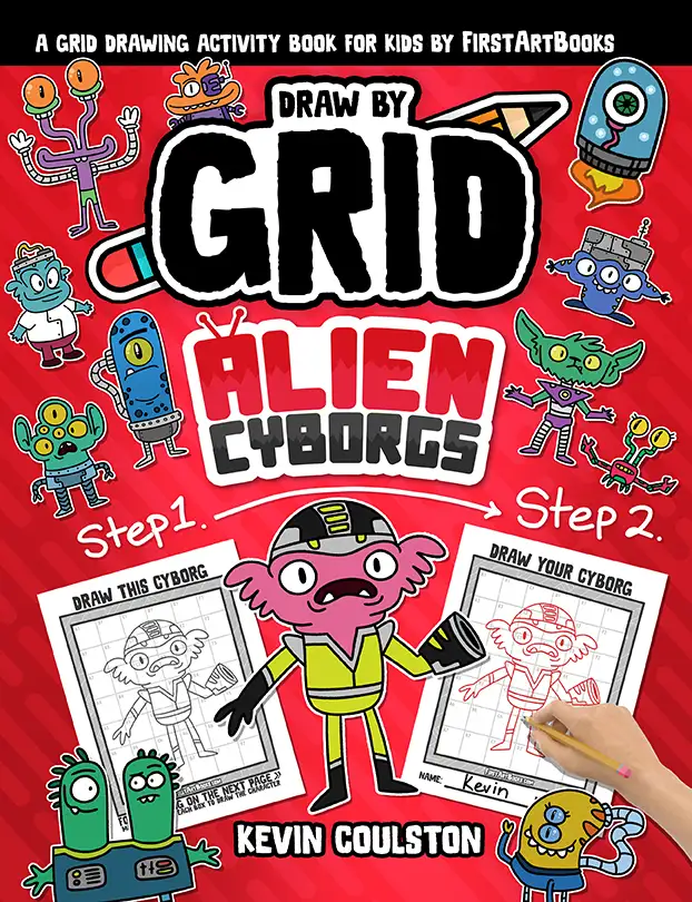 Cover of Draw by Grid: Alien Cyborgs